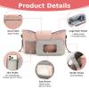 Accmor Universal Stroller Organizer with Insulated Cup Holder, Stroller Caddy Bag Accessories, Stroller Cup Holder Organizer for Uppababy Baby Jogger Britax Stroller, Pink view 4