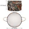 FengQuGou Forest Tree Camo Camouflage Large Storage Basket Round Laundry Basket with Handle Organization Collapsible Storage Bins Box Hamper for Kids Toy Clothes Nursery Bedroom Living Room Decor view 3