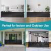 140 Inch Wide Retractable Baby Gates Extra Wide Retractable Dog Gate Outdoor Pet Gate Indoor Extra Long Baby Gate, Dog Gates for Doorways Extra Wide Pet Gate Retractable Fence for Wide Openings Black view 4