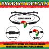 Sasylvia 20/48/100 Pcs Happy Juneteenth Bracelets Bulk Adjustable Cord Stretch 1865 Black African Afro American Independence Day Party Favors Freedom Day Stretch Gifts for Adults Jewelry(20 Pcs) view 2