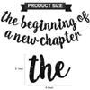 BEISHIDA The Beginning of A New Chapter Banner, Farewell party decorations,Graduation Sign 2026 Banner,Happy retirement Supplies,Going away party Sign Garland,Graduation banner Glitter Black view 3