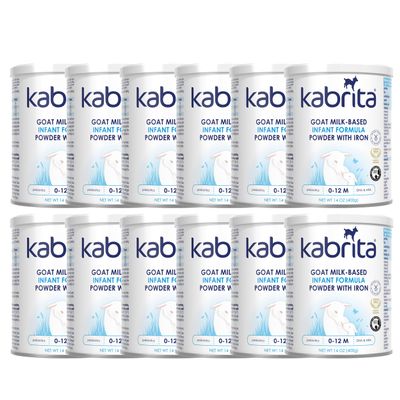 Kabrita Goat Milk-Based Infant Formula Powder with Iron, DHA, ARA & Prebiotics, for Infants 012 Months, Non-GMO, 14 oz (Pack of 12)