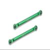 Aluminum 7075 Front Steering Link Rod for Arrma 1/10 Gorgon 4X2 Mega 550 Brushed Monster Truck-ARA3230 Upgrades - Green view 1