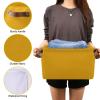 Dussdil Storage Basket Mustard Yellow Fabric Storage Organizer Box Bin for Shelf Closet Nursery Laundry, Large Collapsible Cube Baskets with Handles 1 Pack view 4