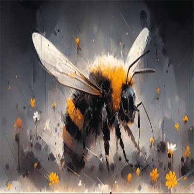5D Animal Bee Diamond Painting Kits for Adults, Full Drill Diamond Art Kits, Fall Wall Decor Paint by Numbers Embroidery Kit, DIY Diamond Arts and Crafts Painting for Gift Room Decor(36x72in)-K36
