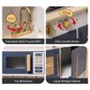 ROBOTIME Wooden Play Kitchen, Kids & Toddlers Kitchen Playset, Kids Play Kitchen Pretend Play Set with Lights & Sounds, Toy Kitchen for Ages 3+ (Blue) view 4