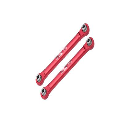 Aluminum 7075 Rear Link Rod for Arrma 1/10 Gorgon 4X2 Mega 550 Brushed Monster Truck-ARA3230 Upgrades - Red