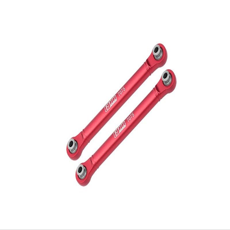 Aluminum 7075 Rear Link Rod for Arrma 1/10 Gorgon 4X2 Mega 550 Brushed Monster Truck-ARA3230 Upgrades - Red