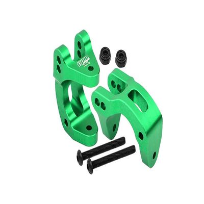 Aluminum 7075 Front C Hubs for Arrma 1/10 Gorgon 4X2 Mega 550 Brushed Monster Truck-ARA3230 Upgrades - Green
