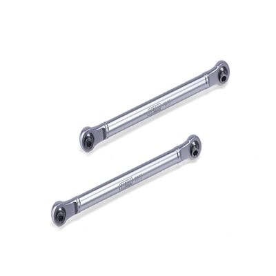 Aluminum 7075 Front Steering Link Rod for Arrma 1/10 Gorgon 4X2 Mega 550 Brushed Monster Truck-ARA3230 Upgrades - Silver