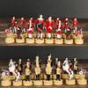 GAENZA Portable Travel Chess, High-end 32 Resin 3D Character Chess Pieces, Solid Wood Veneer Chess Board, Chess Game Set view 4
