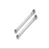 Aluminum 7075 Rear Link Rod for Arrma 1/10 Gorgon 4X2 Mega 550 Brushed Monster Truck-ARA3230 Upgrades - Silver view 1
