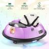 Hikole Toddler Bumper Car, 12V Electric Bumper Car for Kids with Parent Remote, Flashing LED Light, Safety Belt, 2 Driving Modes, 3-Speed, Baby Bumping Toy Gifts for Children Ages 1.5-5, Purple view 3