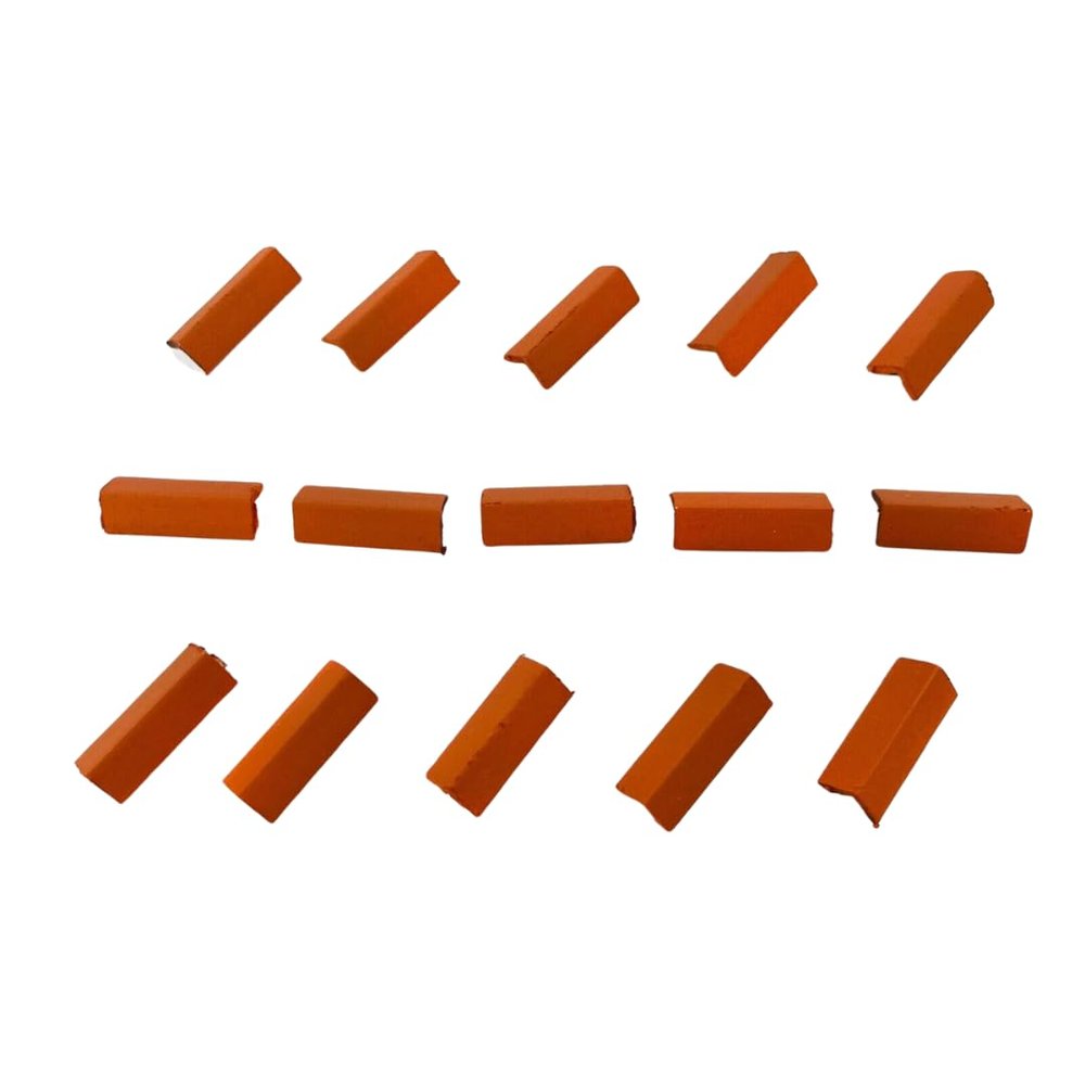 1:12th Scale Miniature Model Dollhouse Diorama Angled Ridge Roof Tiles Trim in Terracotta