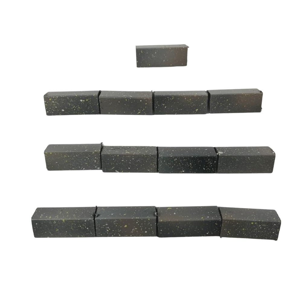 1:12th Scale Miniature Model Dollhouse Diorama Angled Ridge Roof Tiles Trim in Weathered Grey