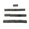 1:12th Scale Miniature Model Dollhouse Diorama Angled Ridge Roof Tiles Trim in Weathered Grey view 1