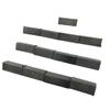 1:12th Scale Miniature Model Dollhouse Diorama Angled Ridge Roof Tiles Trim in Weathered Grey view 2