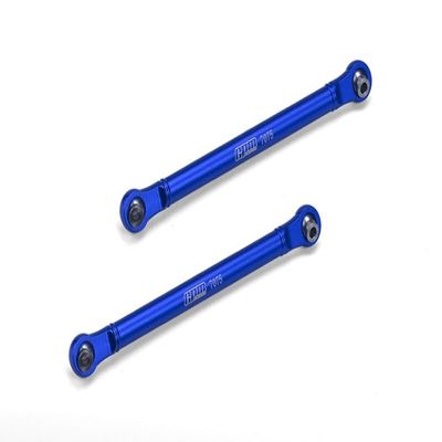Aluminum 7075 Front Steering Link Rod for Arrma 1/10 Gorgon 4X2 Mega 550 Brushed Monster Truck-ARA3230 Upgrades - Blue