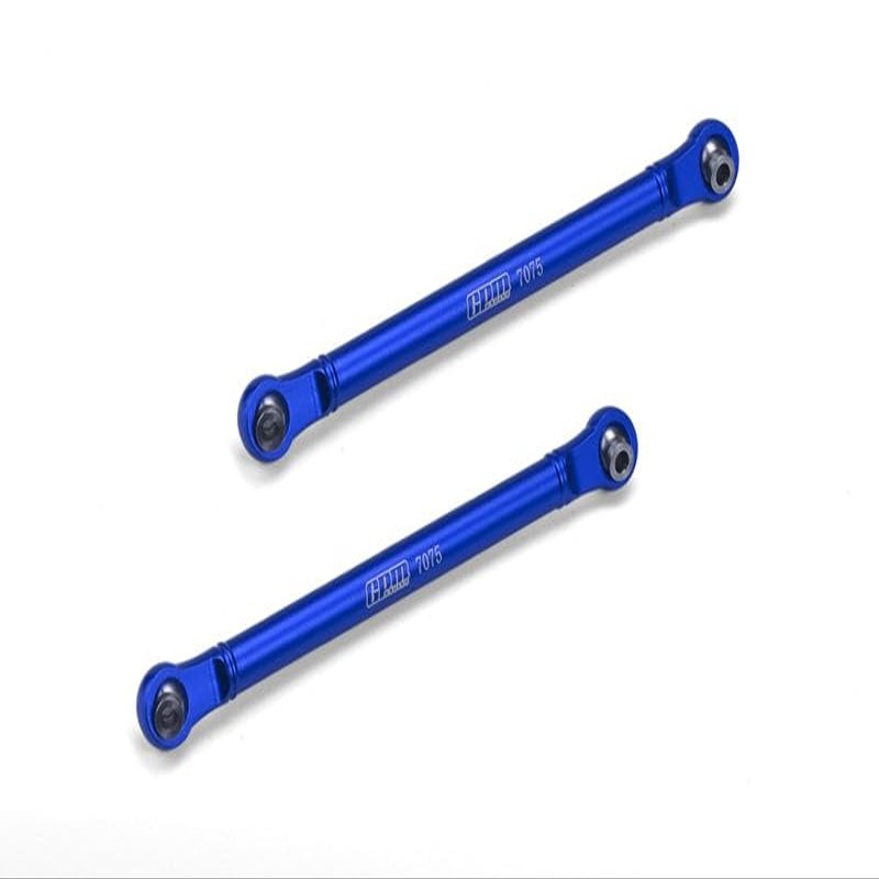 Aluminum 7075 Front Steering Link Rod for Arrma 1/10 Gorgon 4X2 Mega 550 Brushed Monster Truck-ARA3230 Upgrades - Blue