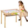 Uiifan Sensory Table Wood Sand Table Water Table Interactive Kids Activity Table Art Table Gift for Kids Toddlers Classroom Preschool Play Daycare Learn Water Sand(23.9 x 15.9 x 20 Inches) view 1