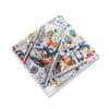 Bey-Berk Miami Acrylic Tic Tac Toe Set, 8" x 8" Clear Board with Currency Artwork and Colorful Capsule Accents, Modern Statement Game Dcor view 3