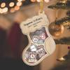 Personalized Baby's First Christmas Ornament 2024, Personalized Baby 1st, Custom New Baby Gift, 4D Shake Babies Ornament view 4