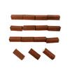 1:24th Scale Miniature Model Dollhouse Diorama Angled Ridge Roof Tiles Trim in Weathered Terracotta view 2