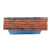 1:24th Scale Miniature Model Dollhouse Diorama Angled Ridge Roof Tiles Trim in Weathered Grey view 1