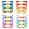 Asivsa 36 Pcs Preppy Friendship Bracelets for Teen Girls Heishi Cute Clay Beads Bracelets Bulk Colorful Heart Star Crown Friendship Surfer Bracelets Things Jewelry Gifts for Girls view 1
