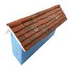 1:24th Scale Miniature Model Dollhouse Diorama 1/2 Round Ridge Roof Tiles Trim in Weathered Terracotta view 1