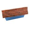 1:24th Scale Miniature Model Dollhouse Diorama 1/2 Round Ridge Roof Tiles Trim in Weathered Terracotta view 3