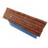 1:24th Scale Miniature Model Dollhouse Diorama 1/2 Round Ridge Roof Tiles Trim in Weathered Terracotta view 4