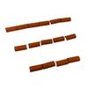 1:24th Scale Miniature Model Dollhouse Diorama 1/2 Round Ridge Roof Tiles Trim in Terracotta view 2