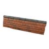 1:24th Scale Miniature Model Dollhouse Diorama 1/2 Round Ridge Roof Tiles Trim in Weathered Grey view 3