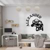 American Football Wall Decal - Personalized Custom Football Decor with Funny Name - Perfect Boy Room Decor view 1