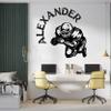 American Football Wall Decal - Personalized Custom Football Decor with Funny Name - Perfect Boy Room Decor view 2