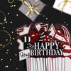 LASKYER Happy 70th Birthday Decorations,70th Bday Red Glitter Shiny Stand Honeycomb Table Centerpieces - Cheers to Seventy Years Old Birthday Party Photoprop Gift Sign. view 4