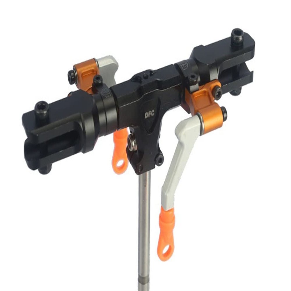 DAYUDDRICAR for Tarot 450 DFC Helicopter Parts, 450 DFC Split Locking Main Rotor Head Assembly Set TL48025-01 Black TL48025-02 Silver TL48025-03 Orange (Color : TL48025-01)