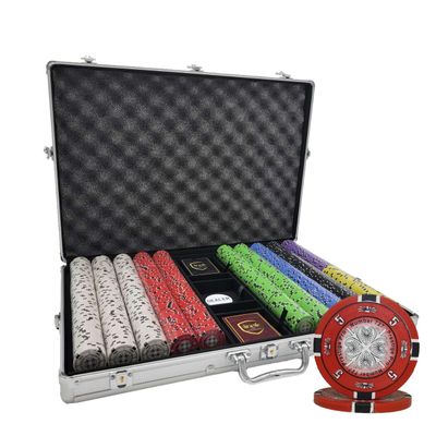 1000pcs 14g Prestige Pro Printing Poker Chips Set with Aluminum Case Custom Build