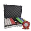 1000pcs 14g Prestige Pro Printing Poker Chips Set with Aluminum Case Custom Build view 1