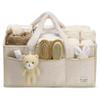 PeraBella Baby Diaper Caddy Organizer with Handle, Boy & Girl Shower Gift Basket, Portable Diaper Storage Basket Bin for Wipes, Newborn Baby Essentials Registry Search Must Haves, Car Caddy Organizer view 1