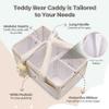 PeraBella Baby Diaper Caddy Organizer with Handle, Boy & Girl Shower Gift Basket, Portable Diaper Storage Basket Bin for Wipes, Newborn Baby Essentials Registry Search Must Haves, Car Caddy Organizer view 4