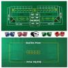 Craps & Texas Hold'em Poker Essentials Set: 2-Sided Felt Layout, Genuine Casino Table-Played Dice & Cards ... Plus Storage Pouch (Cyber-Deals Exclusive Bundle) view 1