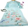 A20 Ao dai Vietnam Vietnamese Traditional Ao Dai For Women, Ao Dai For Women, Vietnamese Dress For Women, Ao Dai Dress For Women Blue ao dai (L) view 1