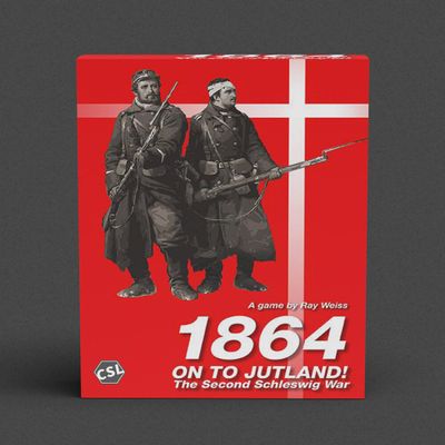1864: On to Jutland - Fast-Paced Wargame of Denmark's Struggle for Schleswig and Jutland in the 19th Century - Board Game Include Map, Counters, Rule Book, Player Aid Cards, Dice