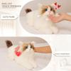 Chongker Interactive Robot Cat, Plush Stuffed Animal Toys, Bionic Motion, Purr Heartbeat Sound, Custom Naming Lifelike Cat Companion for Children and The Elderly view 4
