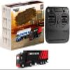 FLYCOLOR Turbo Racing 1:76 C50 RTR Tractor Remote Control Truck Four-Wheel Drive Simulated Headlights 10CH Minicar Model(Black-Red) view 1