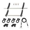 AMK Adjustable 1/10 Scale Bumper Mount Front Rear, Metal Bumper Kit with Modular Fairlead D-Ring Tow Strap for RC Crawler Axial SCX10 Element Enduro Gen7 Gen8 TRX6 TRX4 Upgrades (Black) view 1