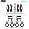 AMK Adjustable 1/10 Scale Bumper Mount Front Rear, Metal Bumper Kit with Modular Fairlead D-Ring Tow Strap for RC Crawler Axial SCX10 Element Enduro Gen7 Gen8 TRX6 TRX4 Upgrades (Black) view 3