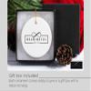 Newborn Ornament, Baby Girl First Christmas Ornament, Baby Monogram Ornament with Birth Flower and Birth Stats, Birth Announcement, Newborn Keepsake, Newborn Gift, New Mom Xmas Gift, Irish Green view 3